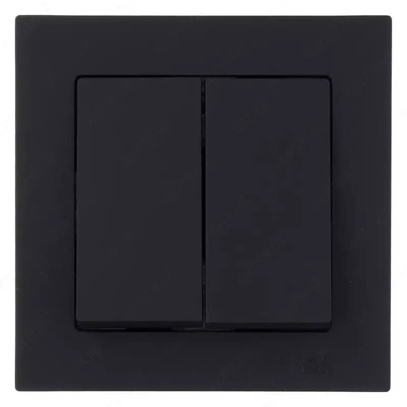 DUO (2 VKL) — Black / Mebel / Choco / Matte Grafit выключатель — 1