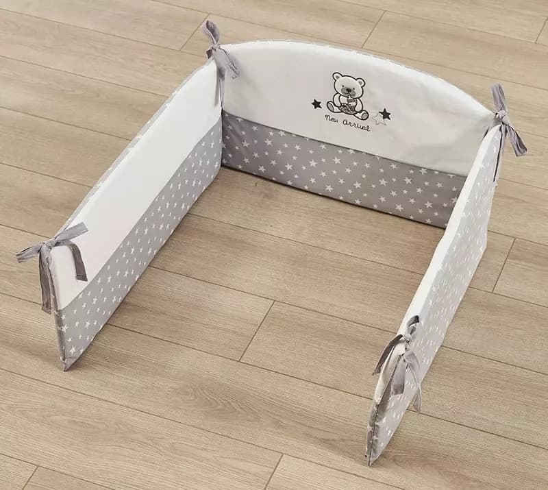 Комплект постельного белья и бортики Sofy Grey от ALMILA🇹🇷 (Турция) — 4