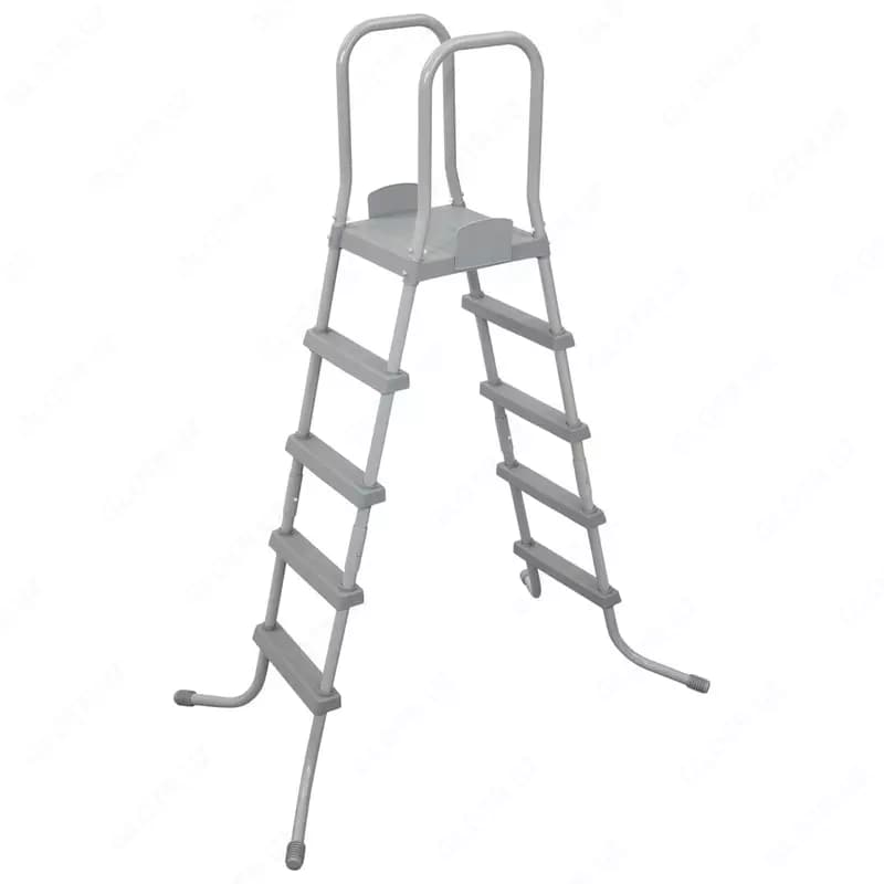 Сборный бассейн (круглый) с аксессуарами ”Bestway” Power Steel 56883, каркасный, d 610 х 132 см (Серая плитка) — 3