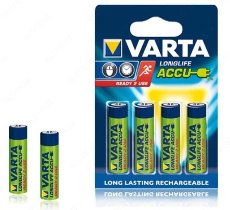 Аккумуляторы VARTA 56703 (AAA) 2*BL 800 mAh R2U — 1