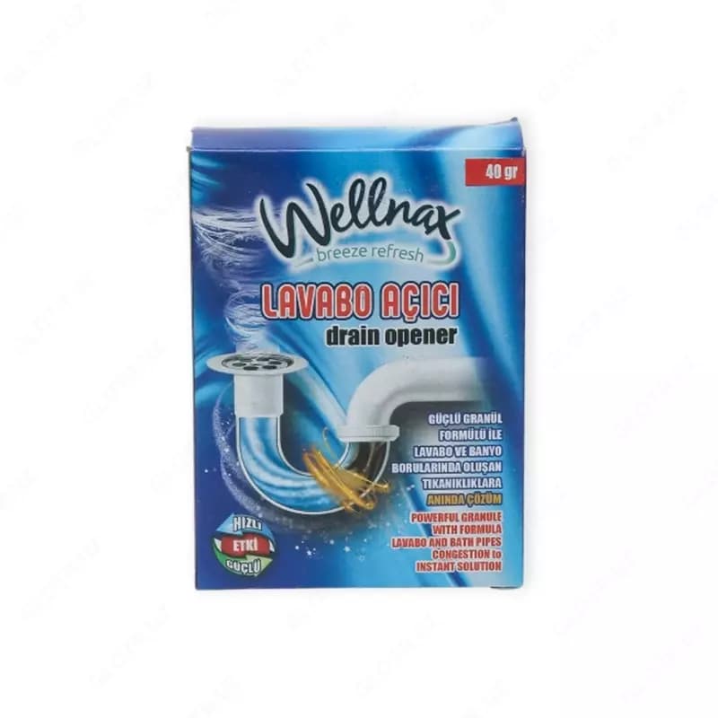 Очиститель для засоров в гранулах Wellnax, 40 г — 1