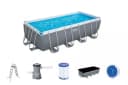 Сборный бассейн (прямоугольный) с аксессуарами ”Bestway” Steel Pro МАX 56670, каркасный, 488 x 244 x 122 см (Серый)