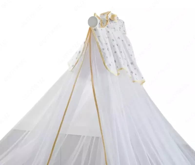Москитная тюль для детской кроватки Almila "Mia Paris" (Турция) Белая — 2