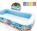 Бассейн надувной (прямоугольный) ”INTEX” Морская жизнь, 305х183х56 см (Арт.- 58485)