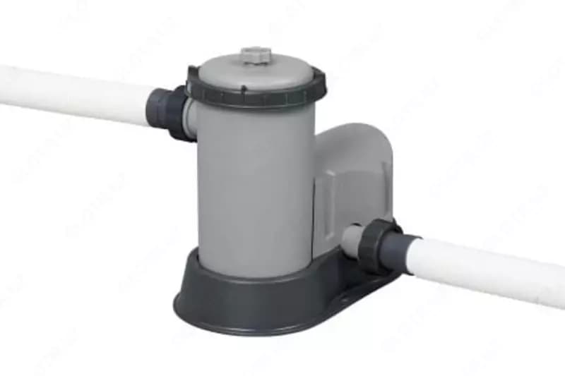 Сборный бассейн (круглый) с аксессуарами ”Bestway” Steel Pro МАX 561FJ, каркасный, d 549 х 132 см (Серый/белый) — 4