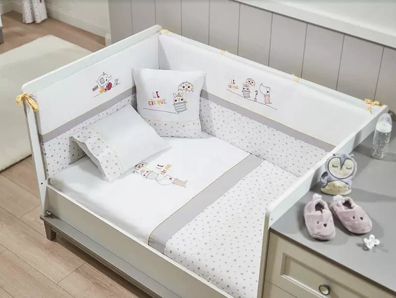 Комплект постельного белья и бортики Mia Bebek — 1
