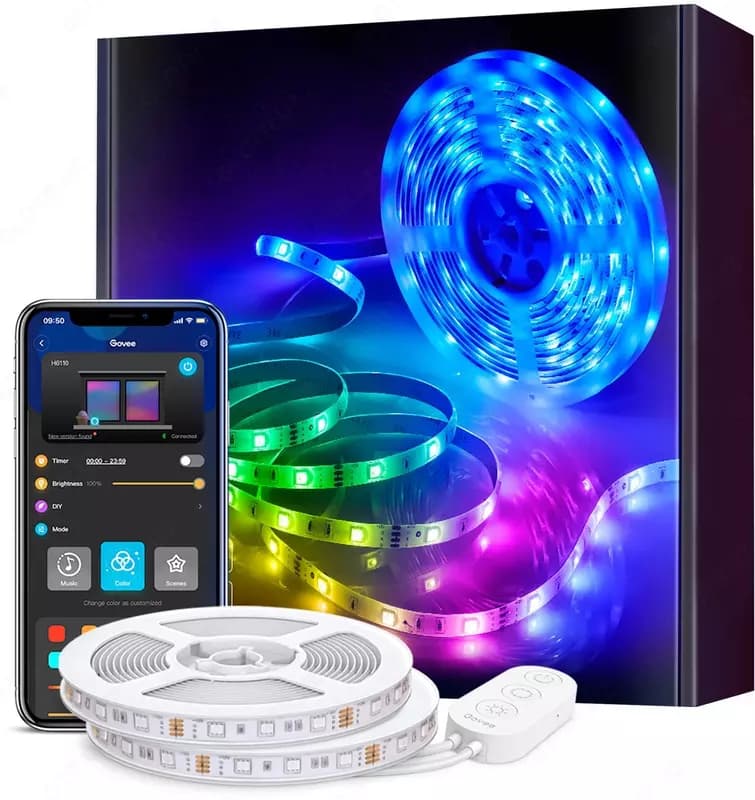 Лента светодиодная умная Govee H619A RGBIC Basic Wi-Fi + Bluetooth LED Strip Light With Protective C — 3
