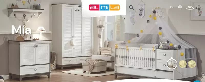 Комплект постельного белья и бортики Almila "Mia" 160 х 220 см (Турция) Цветной — 4