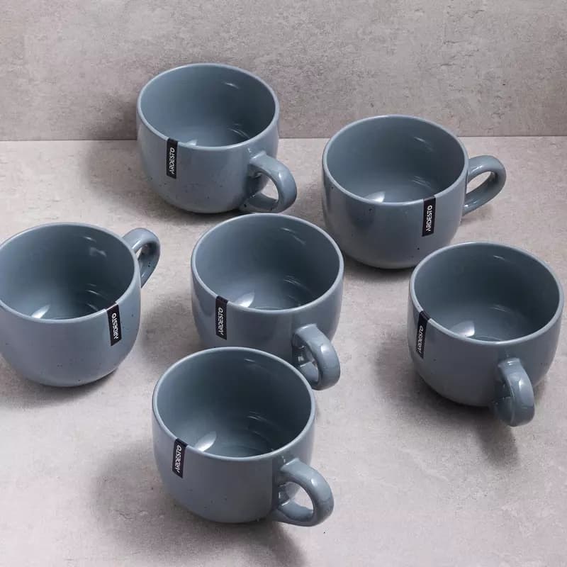 Чашка Ardesto Bagheria, 480 мл, Grey, керамика (6 шт в коробке) — 3
