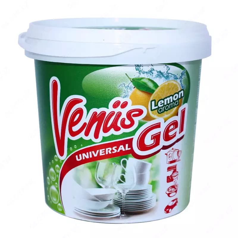 Гель для посуды ”Venüs” Universal, аромат лимон, 450/1000 г (пластиковое ведро с ручкой) — 3