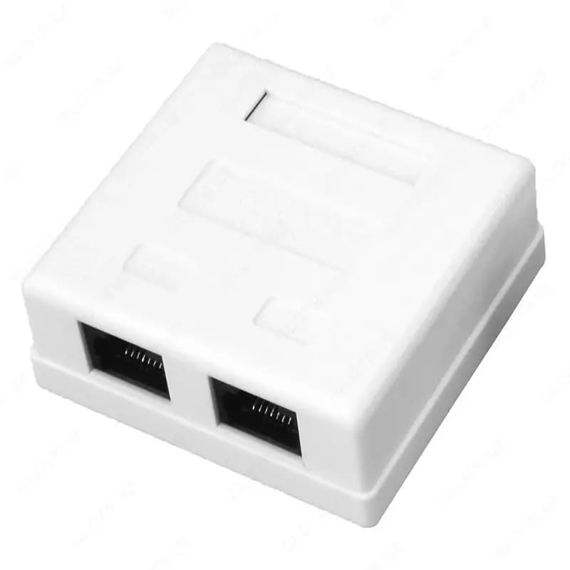 SET 2-PORTA интернет-розетка RJ45 (2 порта) — 1