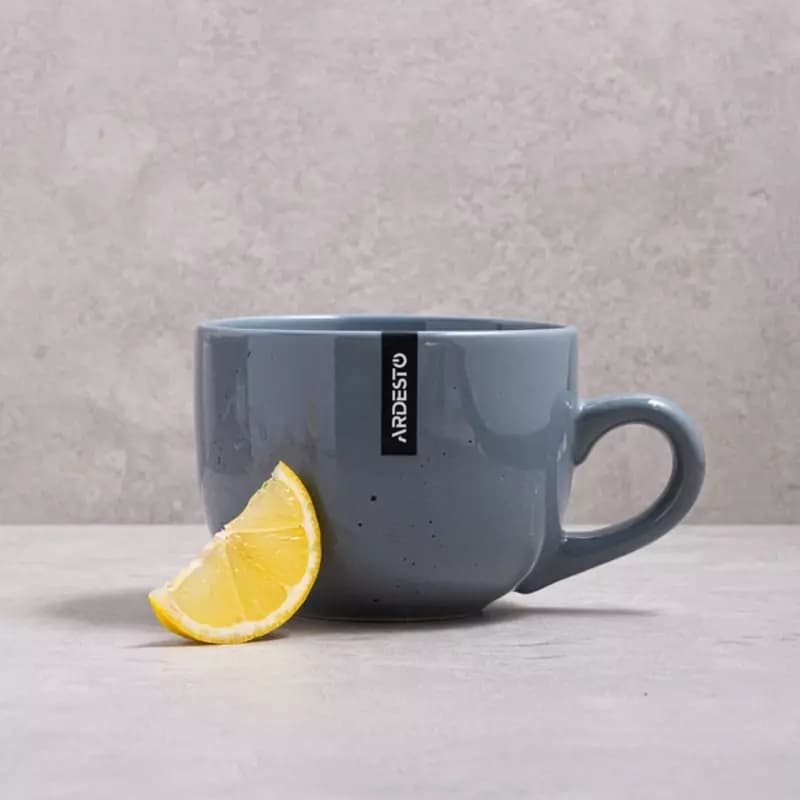 Комплект из 6 шт Чашка Ardesto Bagheria, 480 мл, Grey, керамика — 1