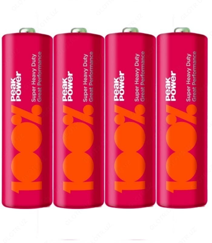 Батарейка PEAK POWER Zinc Carbon 1.5V (R6) 4*BL — 1