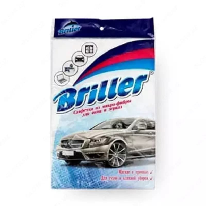 Салфетка ”DELFIN” Briller, 50х35 см 1 шт., уп. ПЭТ (Белая) — 2