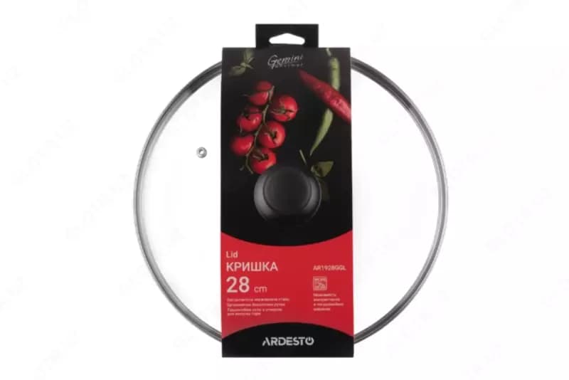 Крышка Ardesto Gemini Gourmet 24 см, стекло, нержавеющая сталь, бакелит — 3