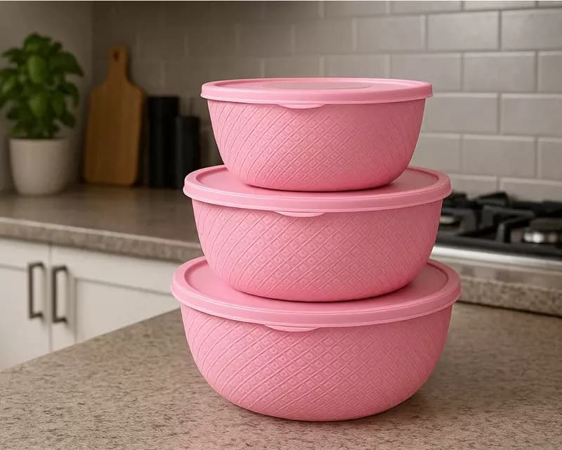 Чашка Элит розовая, 3шт — 3