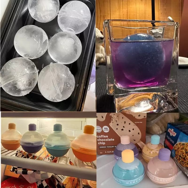 Форма для льда сферическая Ice Ball Голубая — 1