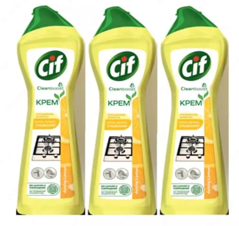 Чистящее средство (универсальное) ”CIF” Актив, аромат лимона, крем, 750 мл. — 1