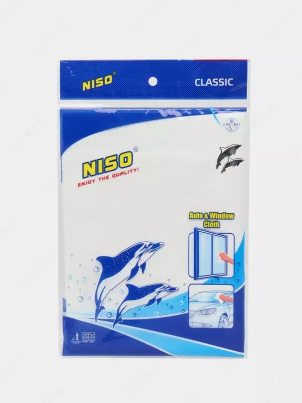 Салфетка ”DELFIN” NISO CLASSIC, 50х35 см 1 шт., уп. ПЭТ (Белая) — 1