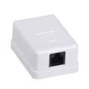 Розетка информационная настенная RJ45 кат. 5Е UTP 1 порт GENERICA