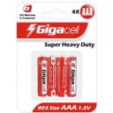 Батарейка ААА Gigacell Super Heavy Duty (LR03), 4 шт в блистере