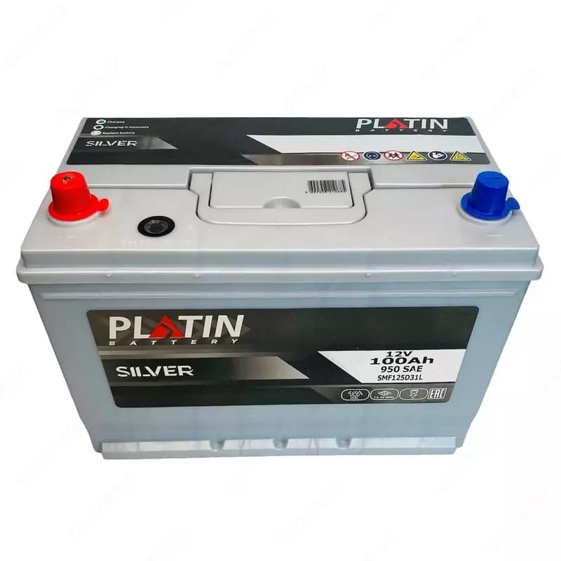 Аккумулятор для авто PLATIN 12v100 Шлакоблок, Азиатский корпус (Турция) — 2