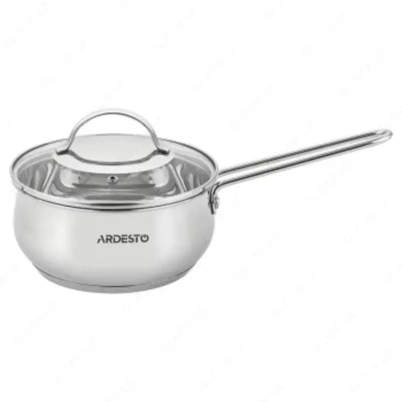 Ковш со стеклянной крышкой Ardesto Gemini Liguria, 1.8л, нержавеющая сталь — 2