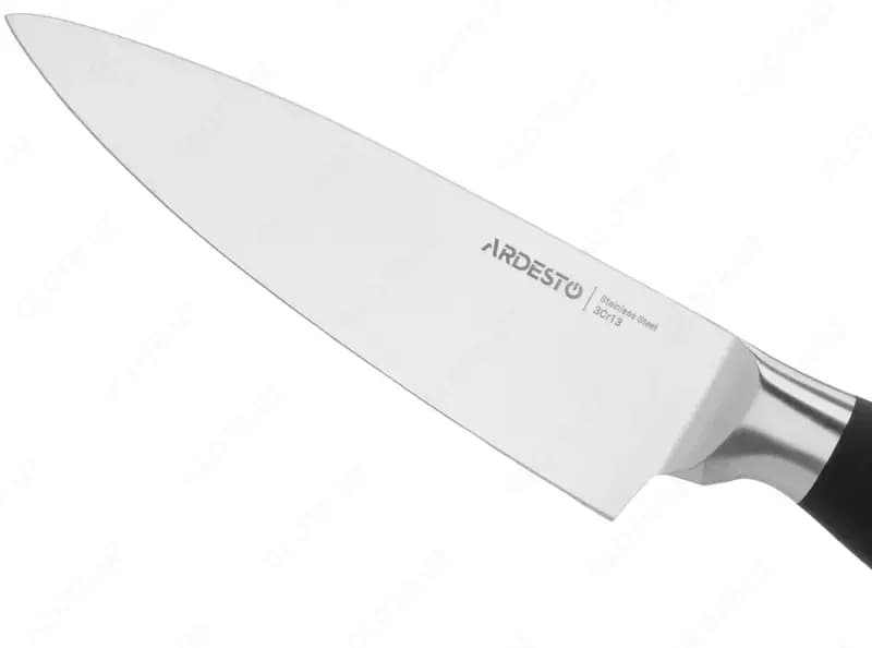 Кухонный нож поварской Ardesto Gemini, 20,3 см, черный, нерж.сталь, пластик — 3