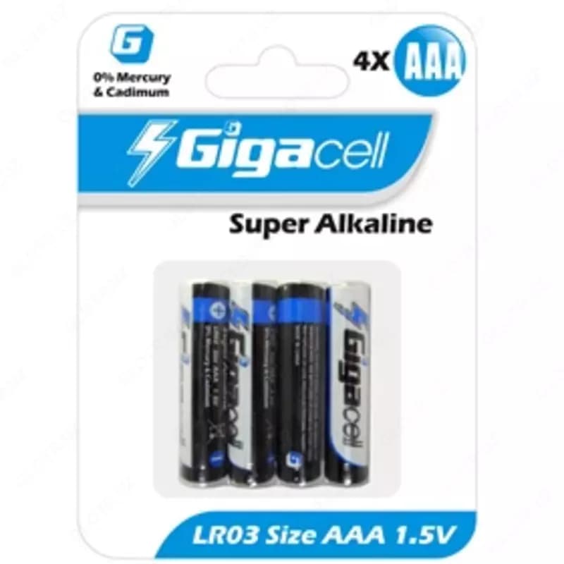 Батарейка ААА Gigacell Super alkaline (LR03), 4 шт в блистере — 2