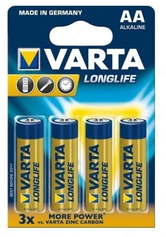 Батарейка VARTA LONGLIFE AA — 3
