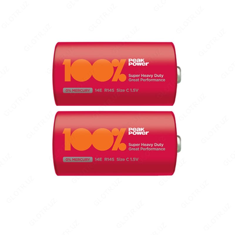 Батарейка PEAK POWER Zinc Carbon 1.5V (R14) 2*BL — 1