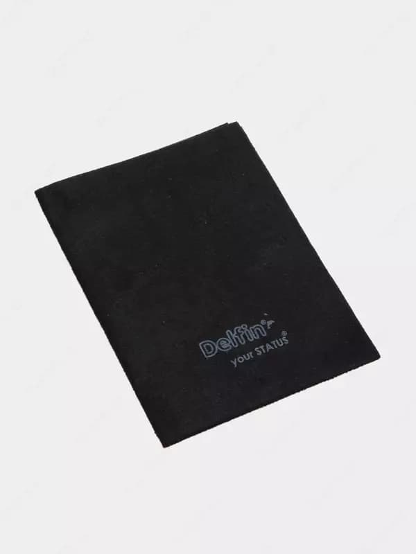 Универсальная салфетка (микрофибра 100%) ”Delfin” Smart Black, 50 х 35 см, черная (Код - 383) — 2