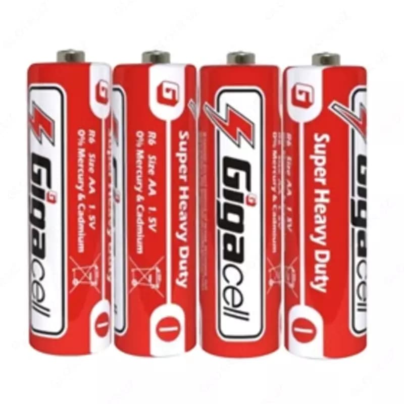 Батарейка АА Gigacell Super Heavy Duty alkaline, 4 шт в пленке — 1