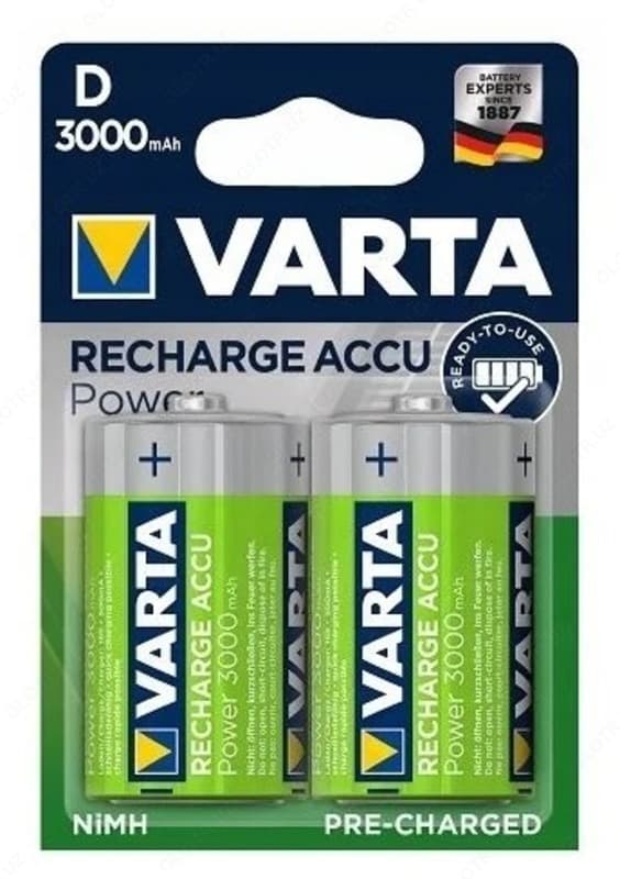 Аккумулятор Ni-Mh 3000 мА·ч VARTA Recharge Accu Power 3000 D — 1