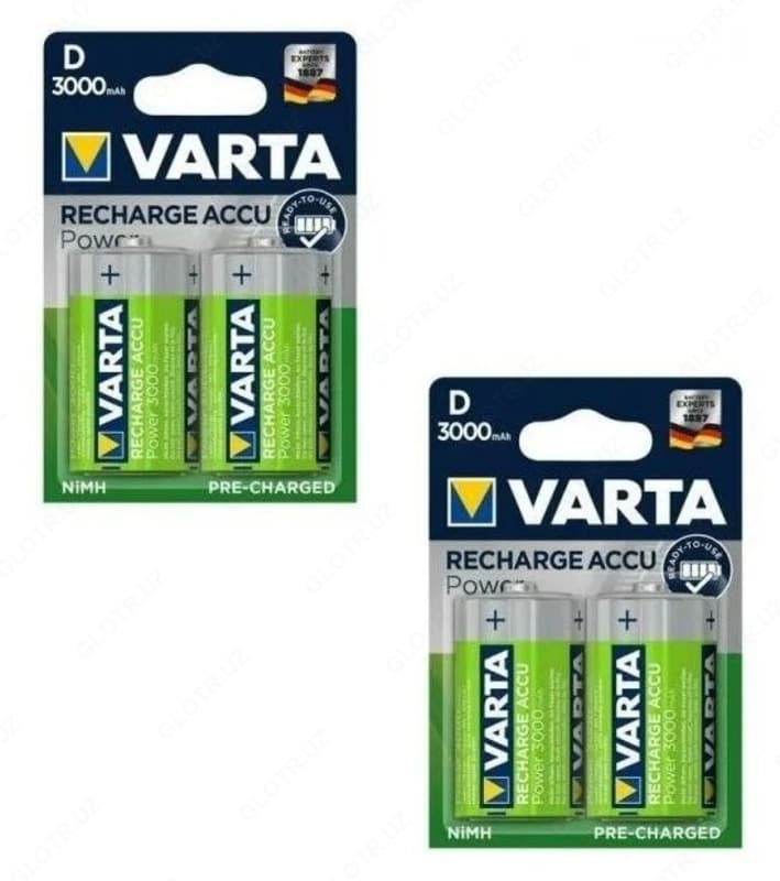 Аккумулятор Ni-Mh 3000 мА·ч VARTA Recharge Accu Power 3000 D — 2