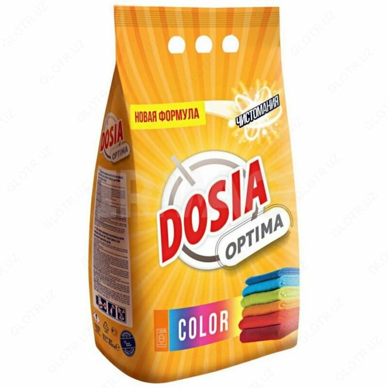 Стиральный порошок Dosia Optima Color для ручной и машинной стирки, 13,5 кг — 1