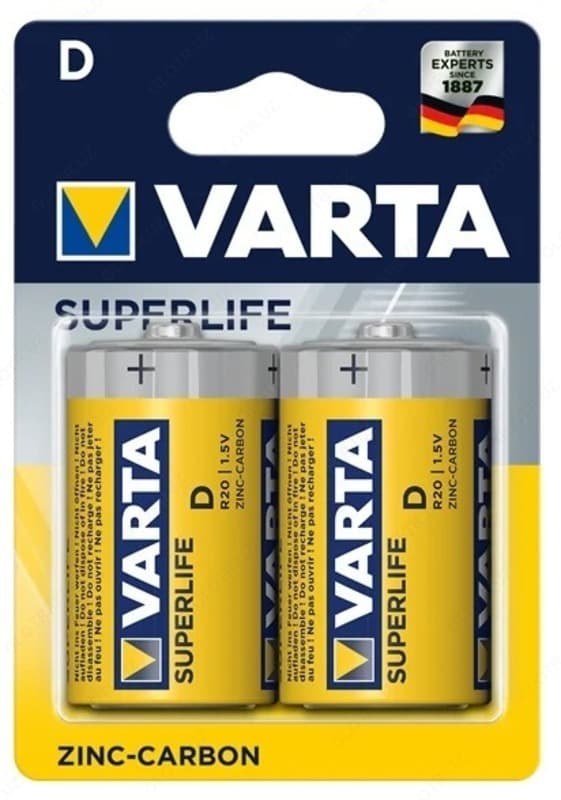 Батарейка VARTA SUPERLIFE D/R20 — 1