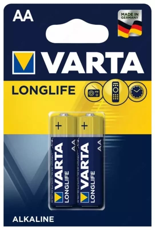 Батарейка АА Varta LONGLIFE, 2 шт в блистере — 2