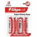 Батарейка АА Gigacell Super Heavy Duty, 4 шт в блистере