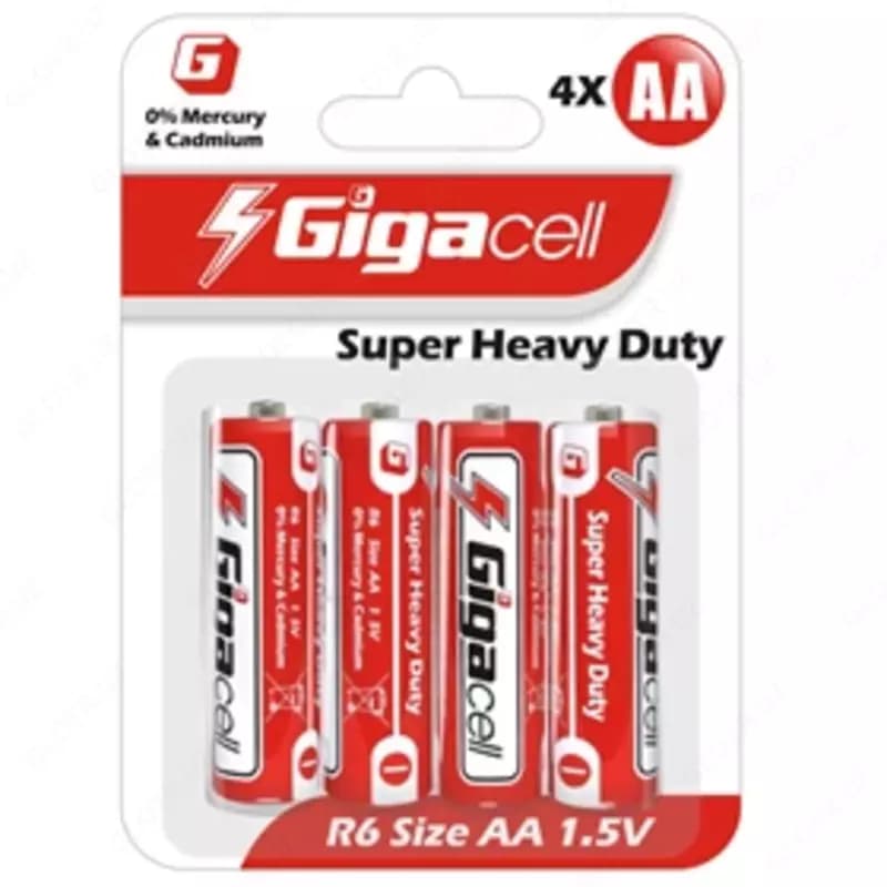 Батарейка АА Gigacell Super Heavy Duty, 4 шт в блистере — 1