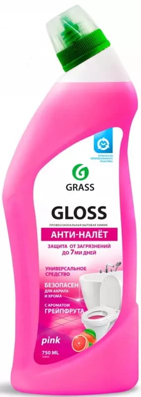 Чистящее средство против налета и ржавчины ”Grass GLOSS PINK Анти-налет” 750мл — 1
