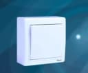 Наружный выключатель (одноклавишный) ”Dusel” Rich-101, 10А, 210-250 В (Белый)