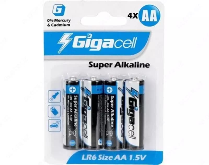 Батарейка Gigacell Super alkaline (LR6), 4 шт в блистере — 1