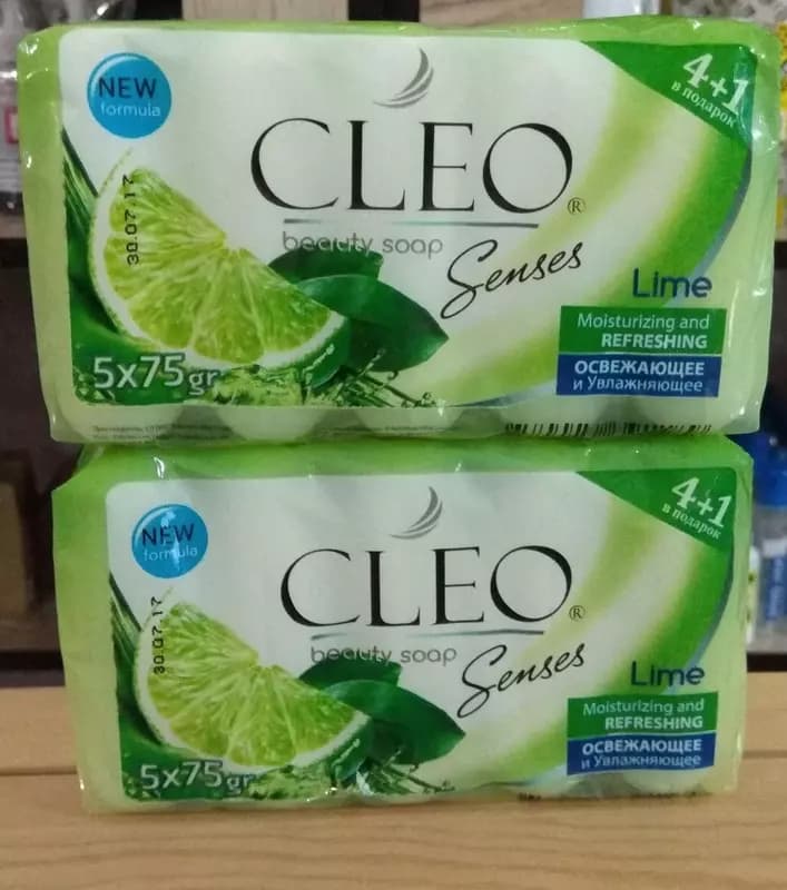 Туалетное мыло CLEO ”Лайм”, 75 гр (блок) — 1