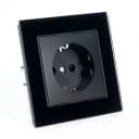 Одноместная электророзетка (с заземлением) ”Dusel” Rich, 16А, 220-250 В (Black)