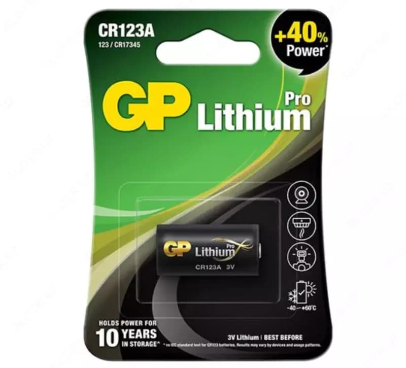 Батарейка GP Lithium FOTO 3.0V (CR123A) 1*BL — 1