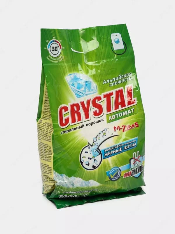 Стиральный порошок ”Crystal” Альпийская свежесть, автомат, 1000 гр. (Код - 1379) — 3