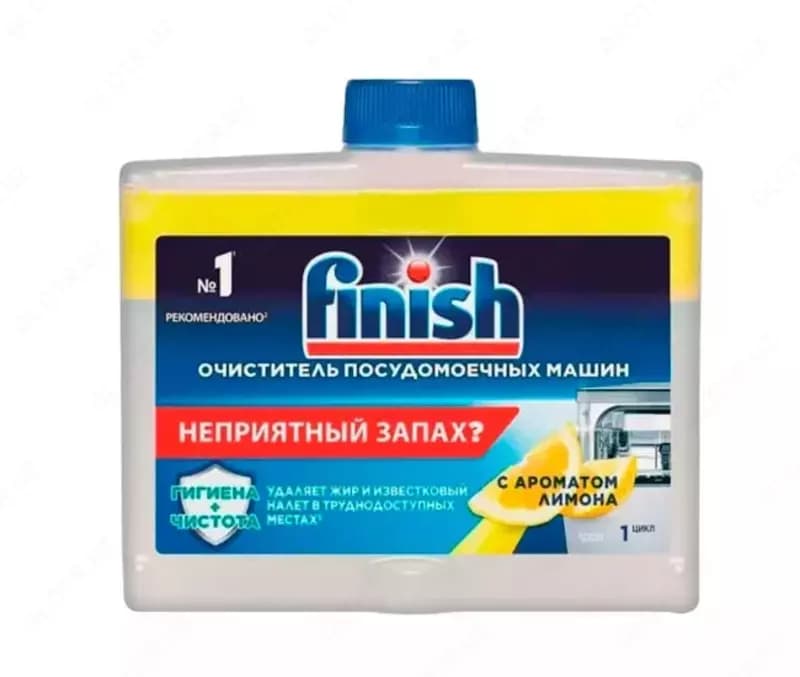 Очиститель для посудомоечных машин ”FINISH” с ароматом лимона, 250 мл. (Код - 436) — 1