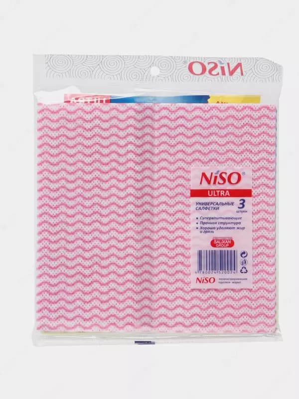 Универсальные салфетки (с печатью) ”Niso” Торнадо , 30 х 30 см, 3 шт (Код - 388) Ассортимент — 2