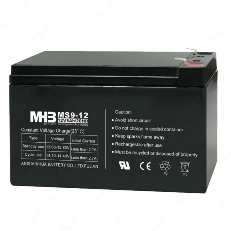 Аккумуляторная Свинцово-кислотная батарея MHB MS9-12 — 2